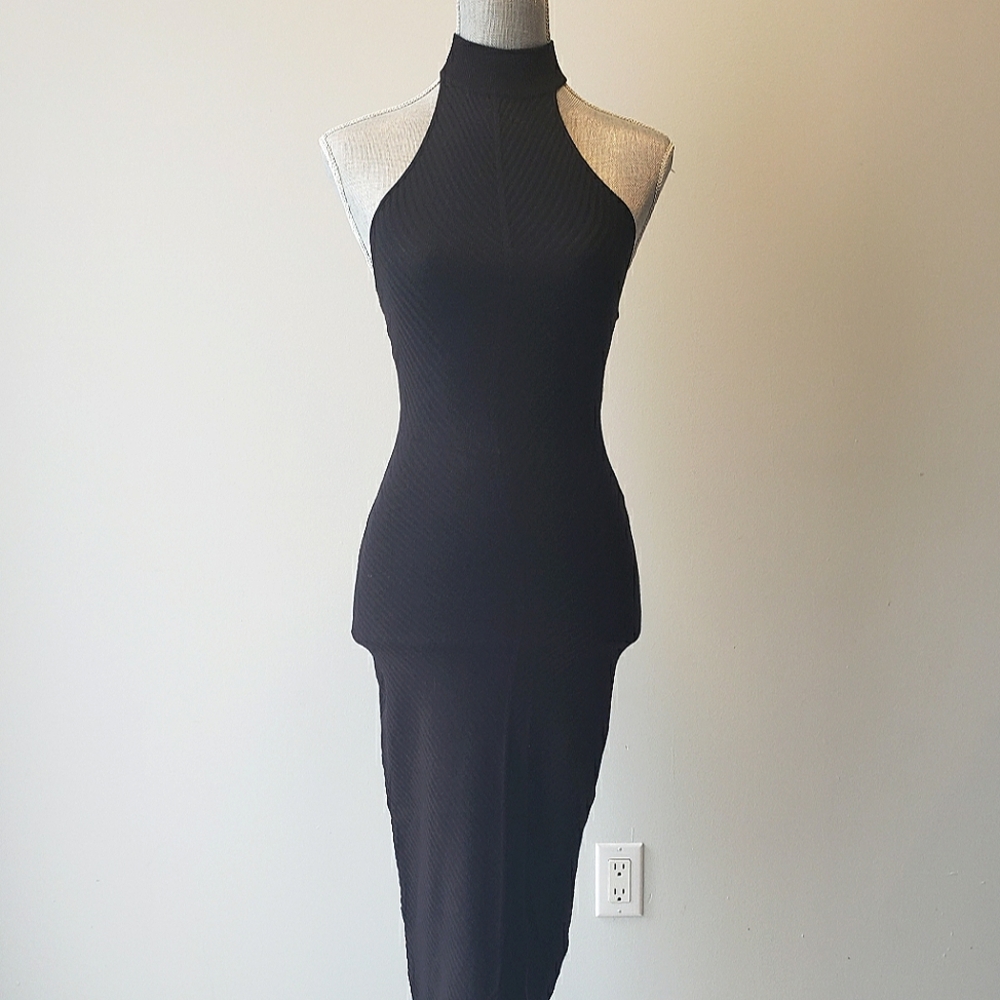 Dynamite | Mockneck Halter Dress